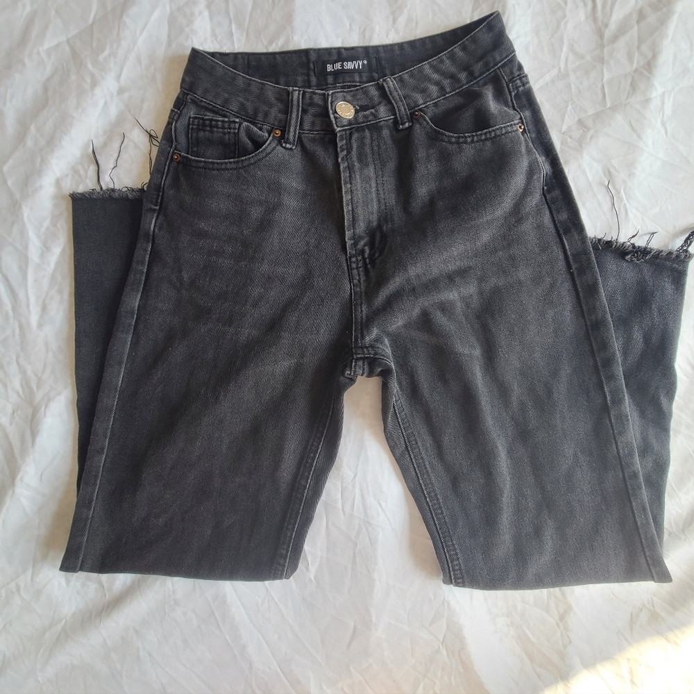 Black Straight Leg Jeans